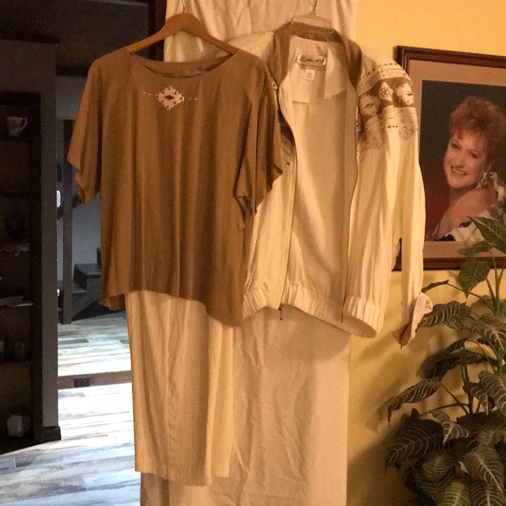 Pants, top and jacket